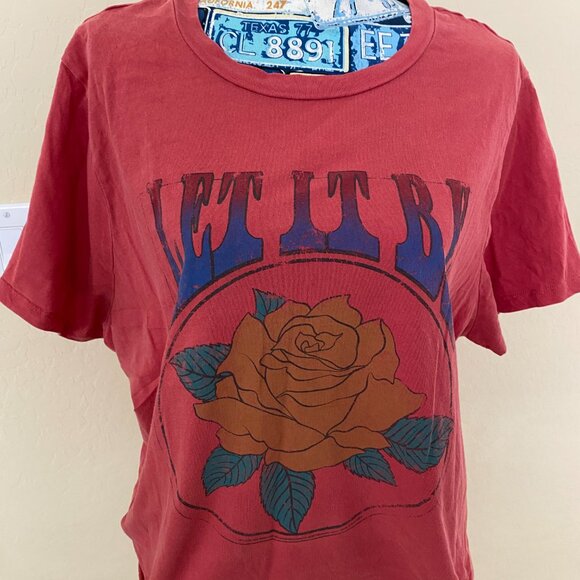Beatles "Let It Be" Acid Wash Cotton Woman Crop Top in size 3X pre-owned Good - Picture 1 of 10